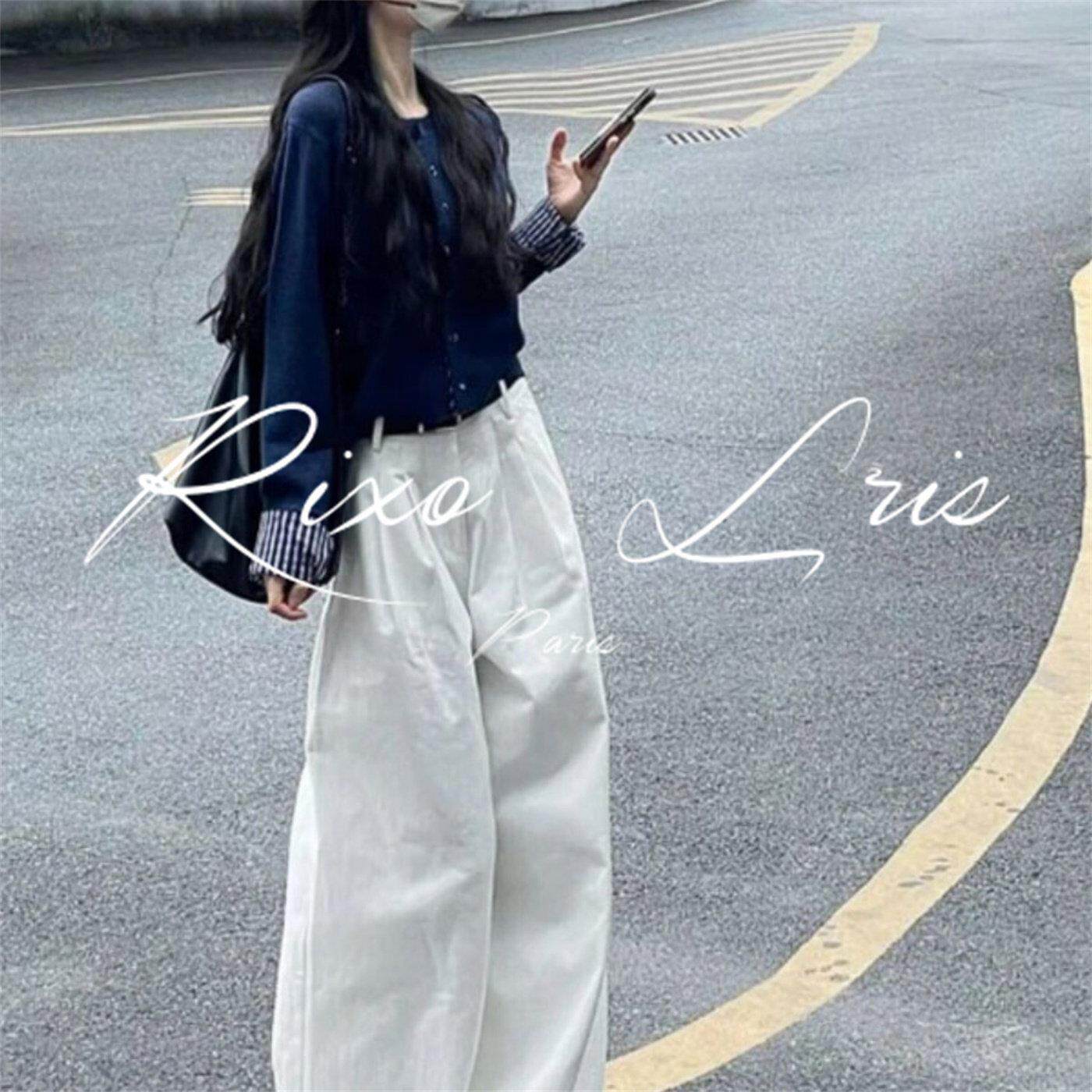 RIXO LRIS法式小个子减龄毛衣套装女春秋高级感时尚阔腿裤两件套