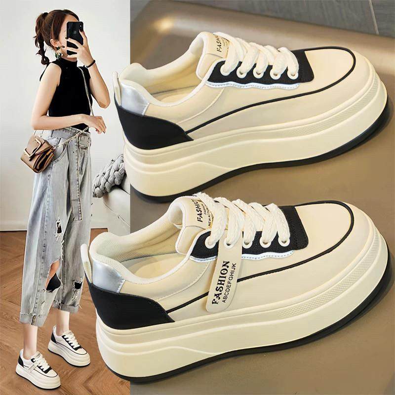 香港小白鞋女鞋2025春秋季新款爆款内增高休闲板鞋松糕厚底百搭运,女鞋,休闲板鞋,淘宝优惠券,粉丝福利购,淘宝优惠卷