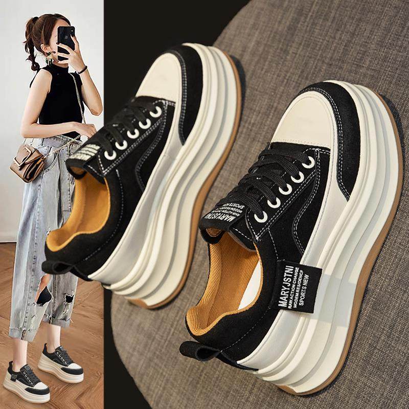 香港小白鞋2025春秋季新款百搭厚底内增高巨好看超火运动板鞋女鞋,女鞋,时尚休闲鞋,淘宝优惠券,粉丝福利购,淘宝优惠卷