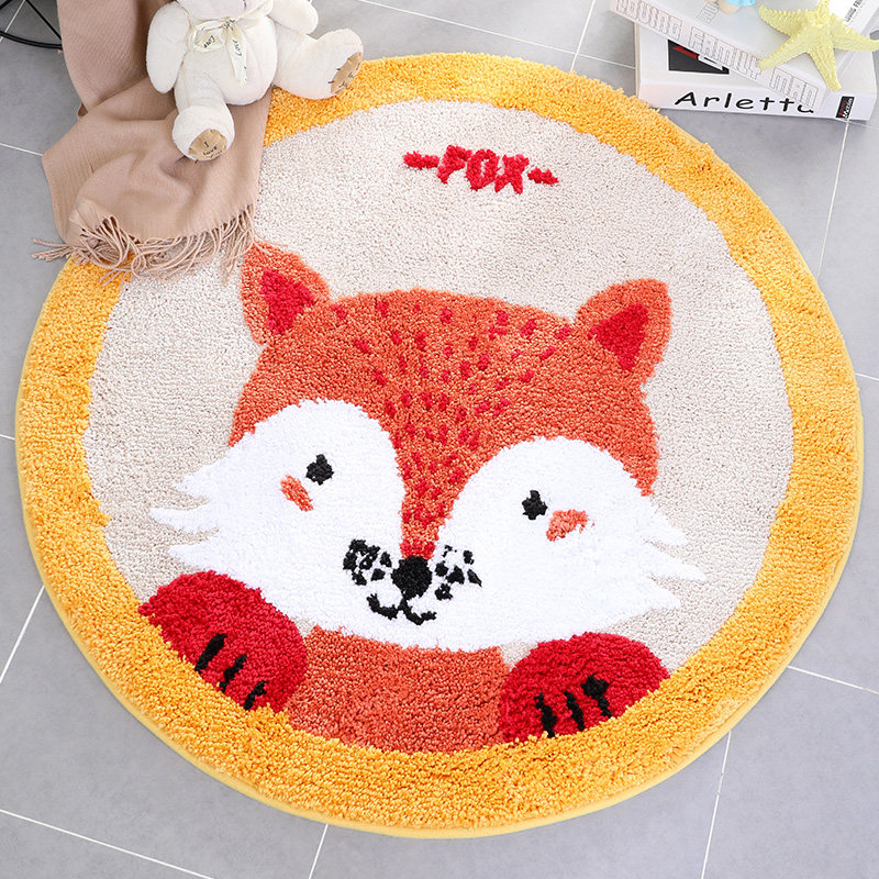 卡通圆形地垫儿童房床边毯卧室地毯客厅卫生间电脑椅转椅吊篮脚垫,居家布艺,转椅地垫,淘宝优惠券,粉丝福利购,淘宝优惠卷