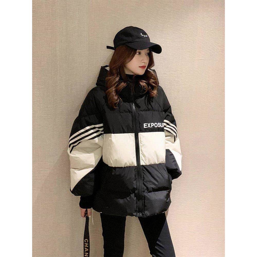 潮牌爆款羽绒服女2025年新款冬季休闲时尚学生初中高中外套潮ins