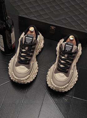 喜欢这种潮流~CKL Backup!覆古软底休闲鞋男内增高百搭休闲鞋系带