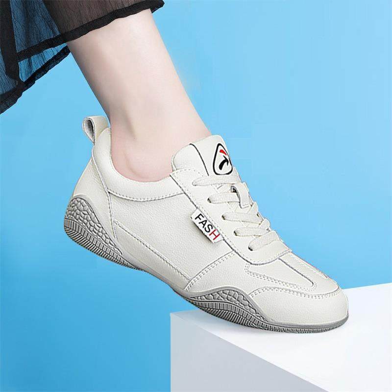 颜值亲肤真皮小白鞋女2025新款春季运动鞋休闲平底练车软底女鞋子,女鞋,时尚休闲鞋,淘宝优惠券,粉丝福利购,淘宝优惠卷