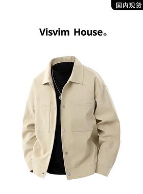【品牌现货退出】Visvim Wings春秋新款男士翻领夹克百搭休闲夹克
