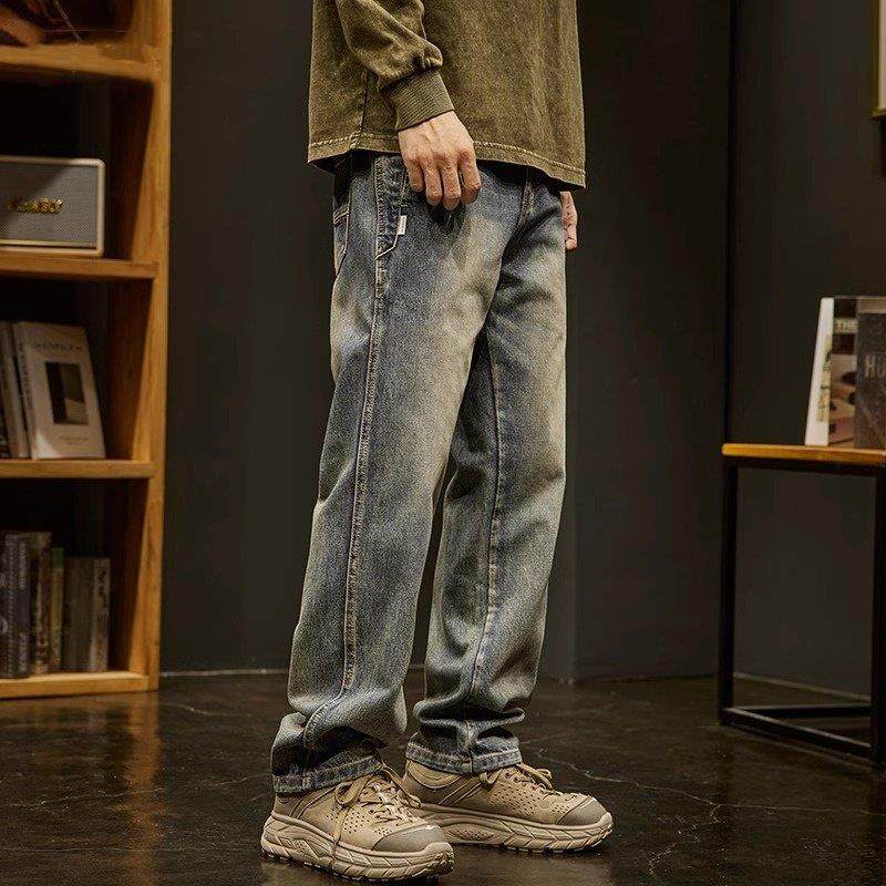 it neith BIAS美式复古牛仔裤男士春秋季宽松大码潮牌直筒休闲裤,男装,牛仔裤,淘宝优惠券,粉丝福利购,淘宝优惠卷