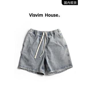 【现货品牌折扣】Visvim Wings日式风格新潮教父日式水洗牛仔短裤