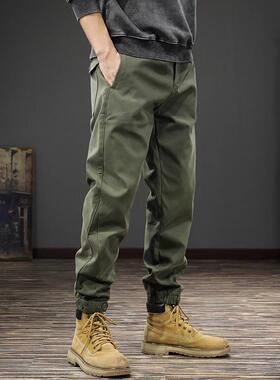 it Afternnaths潮牌重磅覆古束脚工装裤男春秋新款宽松大码休闲裤