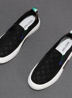 〖MessContiy Tsmr〗好脚感会说话~颜值线上帆布鞋男一脚蹬乐福鞋