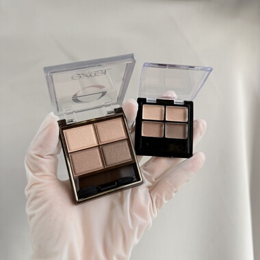 EXCEL日本表格四色眼影SR03温柔大地色限定自然裸妆通勤试色小样