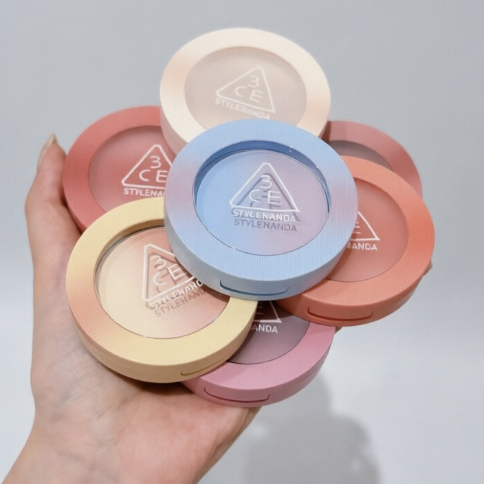 CE新品/反季桃单色腮红膨胀收缩腮红修容新手裸粉色显白试色小样