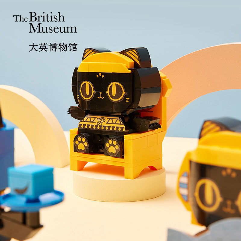 大英博物馆积木盲盒摆件