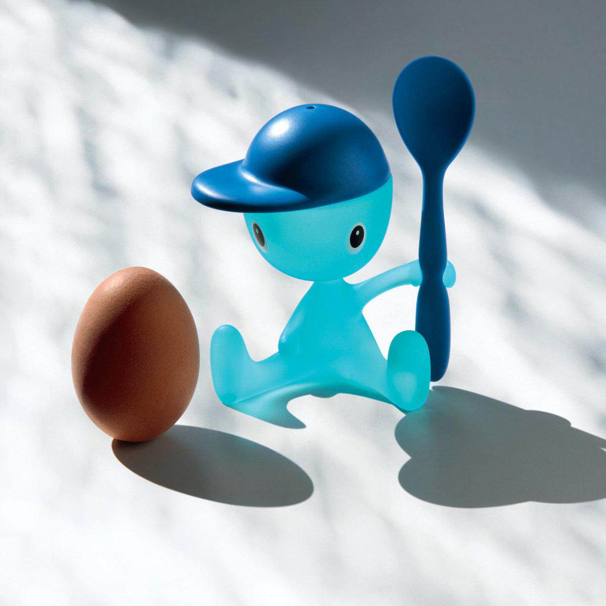 Alessi-意大利 Cico创意卡通趣味儿童鸡蛋杯带勺子调味盒食物收纳