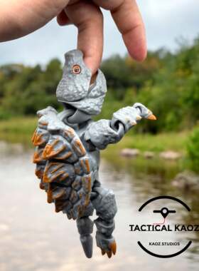 DIY定制-Alligator Snapping Turtle大鳄龟模型全关节可动 188mm