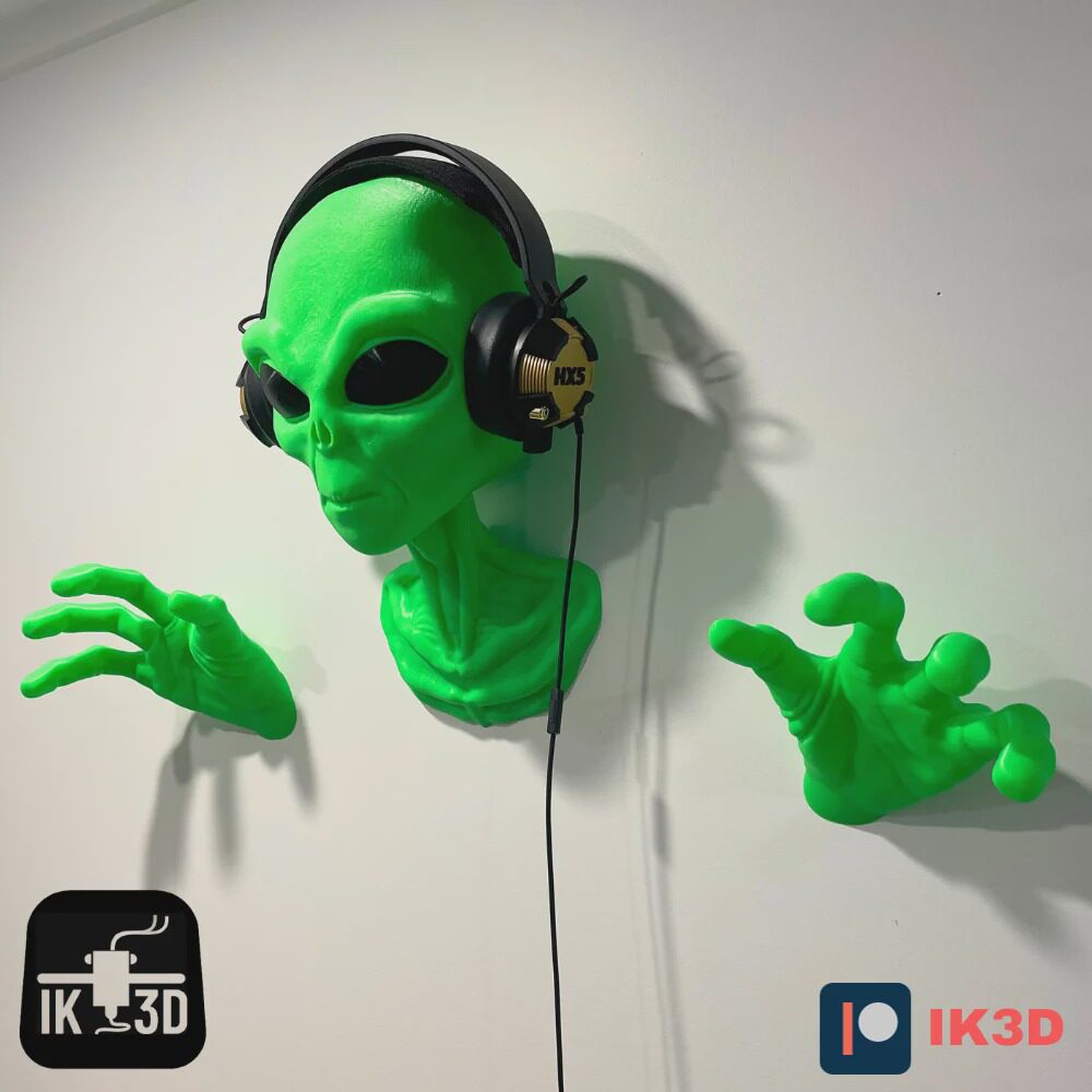 DIY定制-Alien异形 壁挂式Xbox PS5游戏周边手柄与耳机支架图片