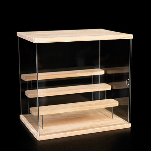 灯光款亚克力盲盒手办玩具防尘柜泡泡玛特公仔收纳透明收纳展示架