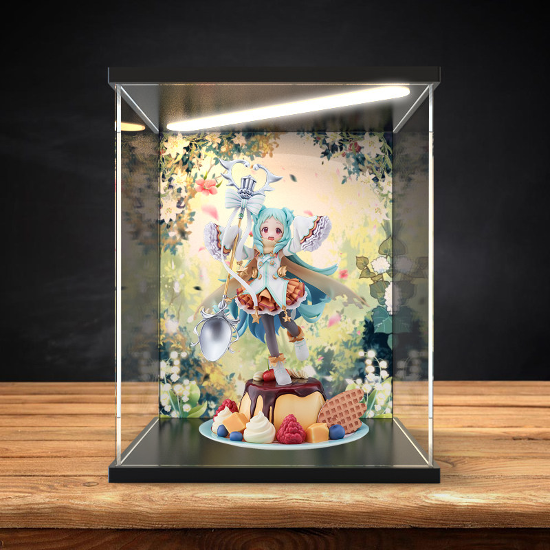 灯光展示盒ribose核糖文化 公主连结宫子 豪华布丁手办防尘收纳盒