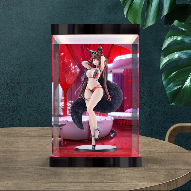 灯箱款亚克力防尘展示盒适用BEARPANDA TACCO玫瑰狐娘BARA追视眼