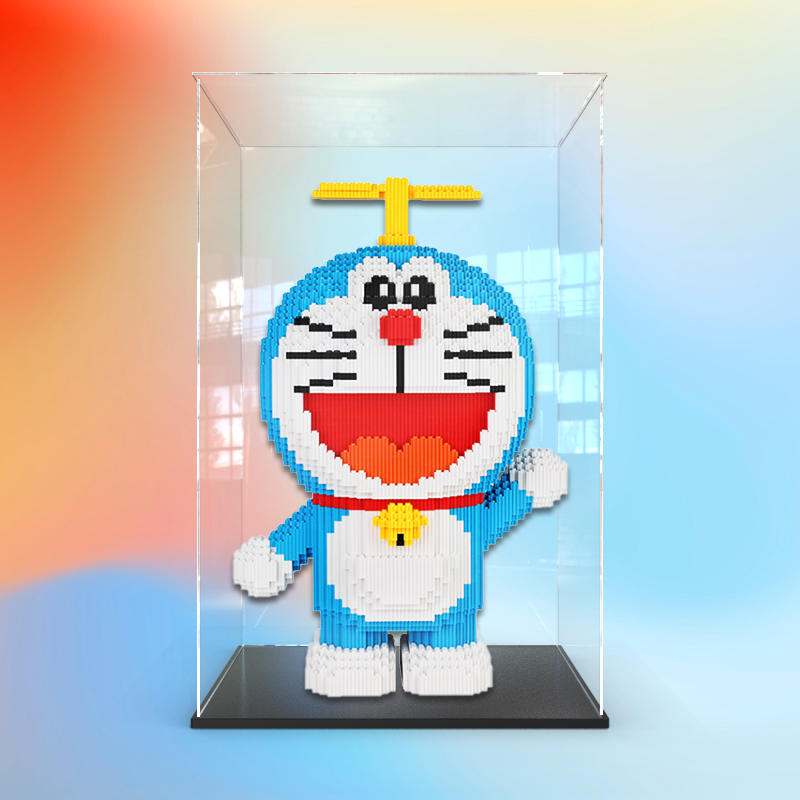 哆啦a梦颗粒积木展示盒