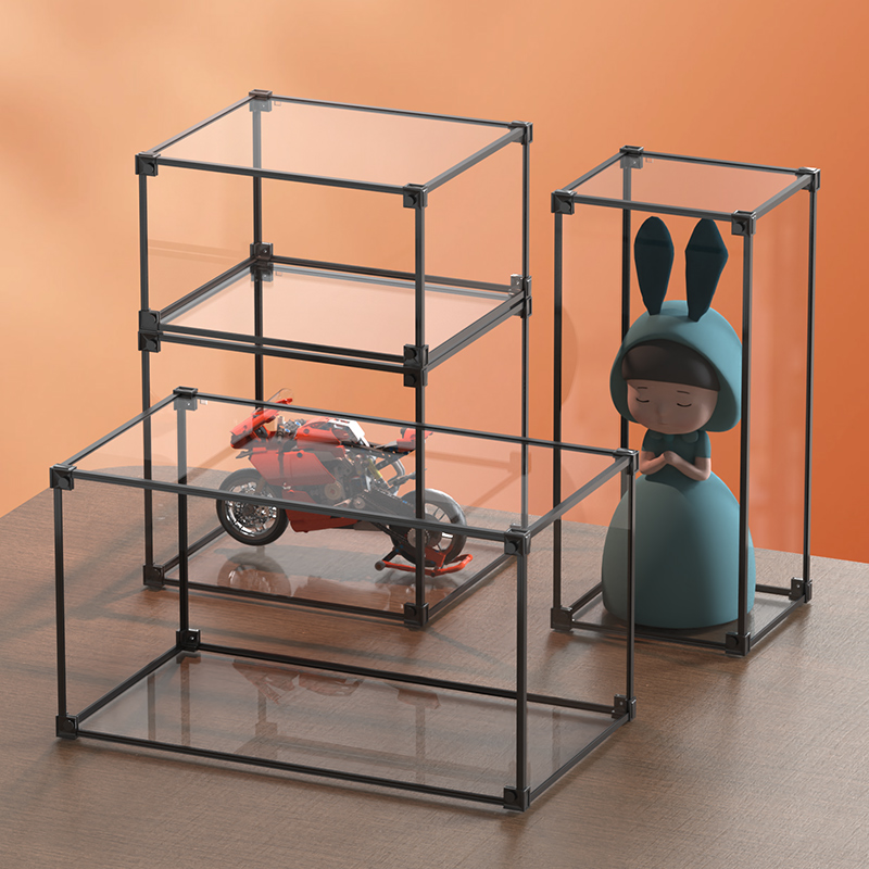 亚克力展示盒乐高积木模型防尘收纳柜高清手办盲盒展示柜可叠加