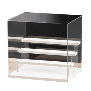 泡泡玛特造景盒盲盒rement微缩主题场景le高收纳架透明食玩展示盒