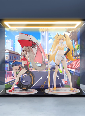 灯光展示盒适用DJMAX RESPECT V 赛车女郎EL菲尔&EL克莉儿 双人