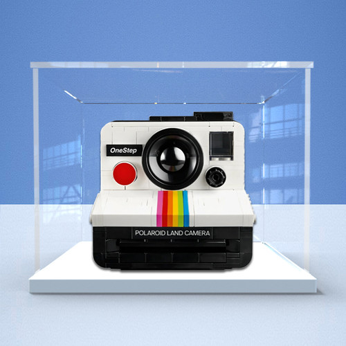 亚克力展示盒适用乐高21345宝丽来SX-70相机拍立得积木模型防尘罩