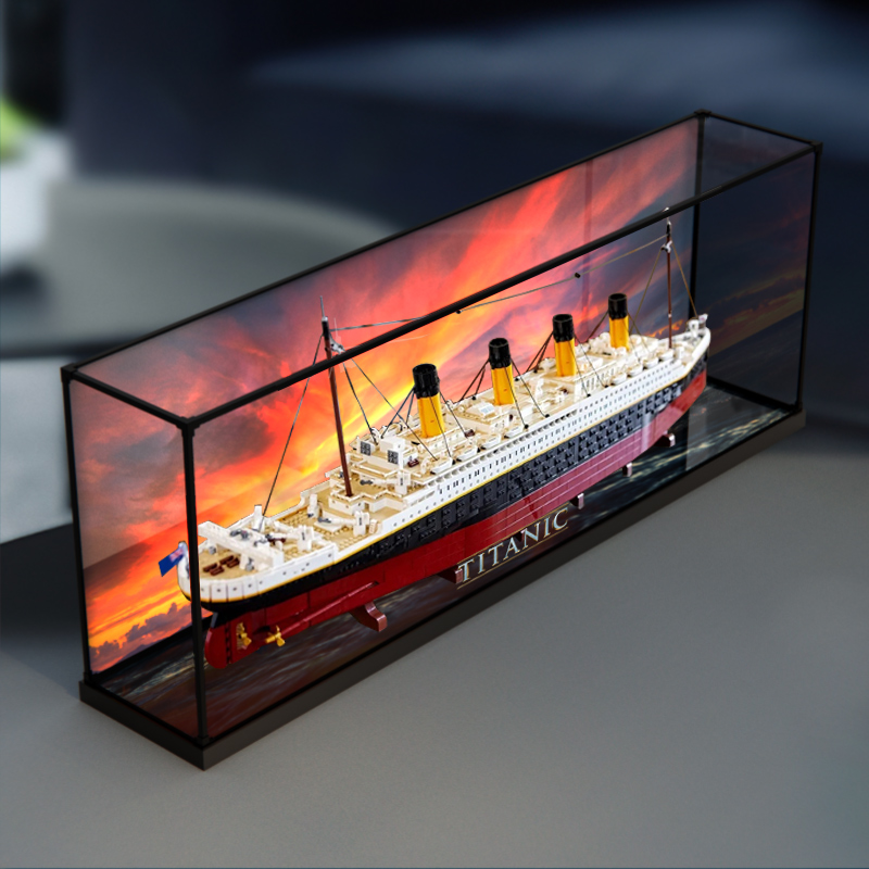 展示盒10294泰坦尼克号积木