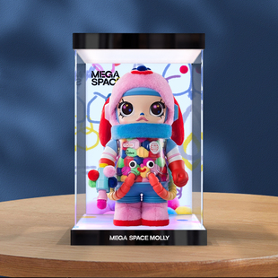 泡泡玛特SPACE MOLLY400%1000%JON BURGERMAN乔恩·伯格曼展示盒