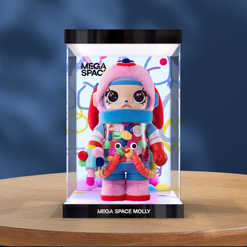 泡泡玛特SPACE MOLLY400%1000%JON BURGERMAN乔恩·伯格曼展示盒