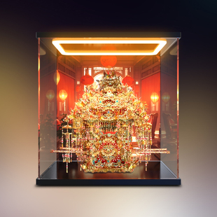 古薇媞适用拼酷万禧花轿3D金属拼图手工拼装模型回型灯展示盒