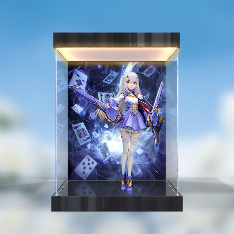 亚克力灯箱防尘罩适用QuesQ命运冠位指定枪兵梅柳齐娜手办展示盒
