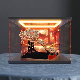 回型灯展示盒适用艺模十里红妆如我心意凤仪宝匣模型收纳盒防尘罩