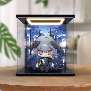 灯光款适用于MINI系列往昔未来Q版手办潮玩高清亚克力收纳展示盒