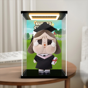 亚克力灯光展示盒适用泡泡玛特 Crybaby哭娃 落日歌会 公仔手办