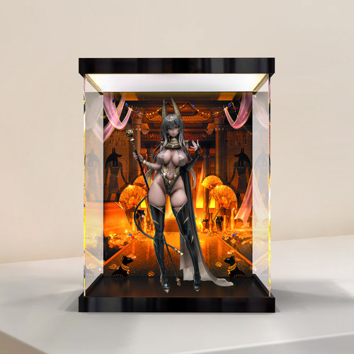 古薇媞适用quesQ DISH原创角色 神官希卜娜 1/7 手办灯箱款展示盒