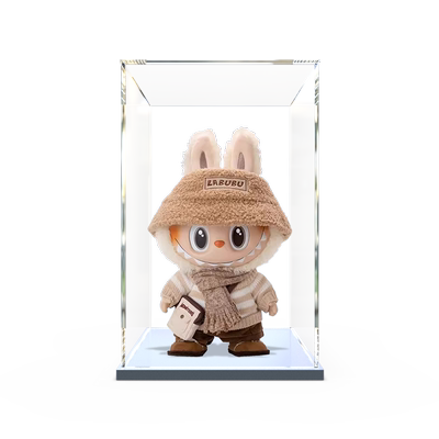 亚克力展示盒 泡泡玛特LABUBU 搪胶 dress be latte 搪胶毛绒公仔