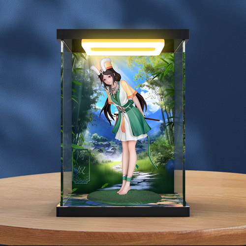 适用Myethos gift 仙剑奇侠 笛音轻叩 阿奴 手办亚克力回灯展示盒