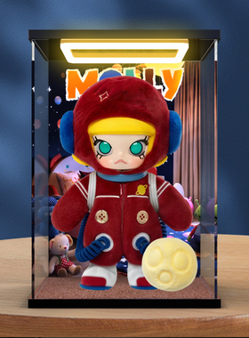 适用MEGA SPACE MOLLY 你好月亮 1/8 可动人偶潮玩公仔回灯展示盒