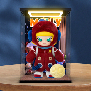 适用MEGA SPACE MOLLY 你好月亮 1/8 可动人偶潮玩公仔回灯展示盒