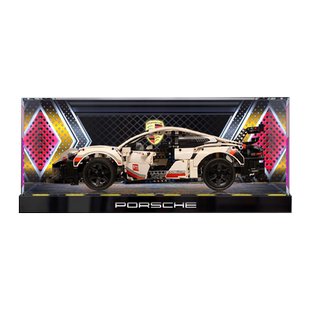 GVT适用乐高保时捷911展示盒亚克力防尘罩42096跑车积木模型收纳