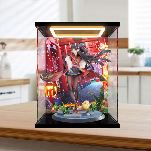 古薇媞适用 碧蓝航线 貅 能代 祭典的秘境 手办 亚克力回灯展示盒