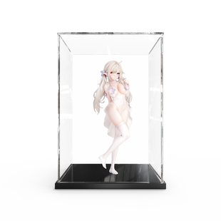 GVT适用纯白精灵手办可爱白丝美少女异色瞳妖精模型专用展示盒