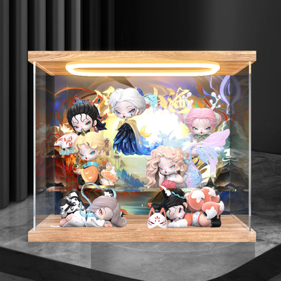 亚克力回型灯收纳盒适用 DODO NAMI浮游山海系列盲盒国风手办