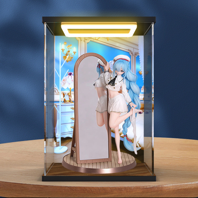 亚克力灯光展示盒适用碧蓝航线 雅努斯 踌躇的换衣时间手办模型