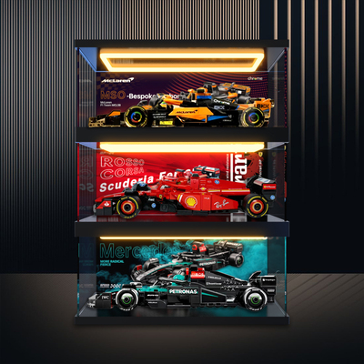 适用乐高speed赛车系列F1展示盒77242 77244 77251亚克力展示盒