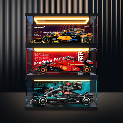 适用乐高speed赛车系列F1展示盒77242 77244 77251亚克力展示盒