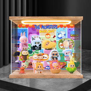 LABUBU场景展示盒适用泡泡玛特THE MONSTERS 怪味便利店系列盲盒