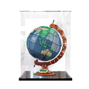 适用乐高21332地球仪积木模型防尘亚克力展示盒收纳柜拼装手办罩