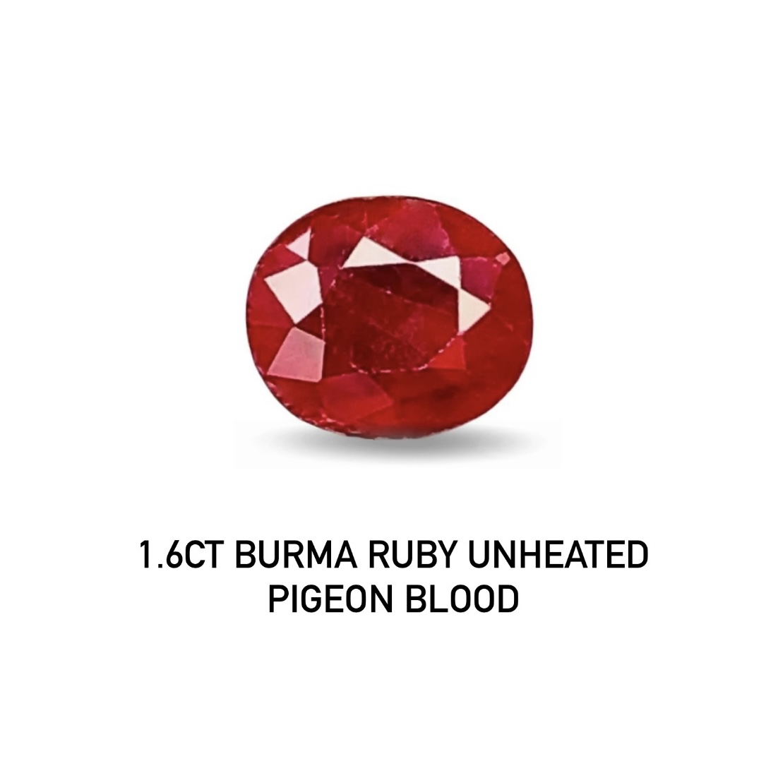 AIGS缅甸无烧鸽血红红宝1.6克拉