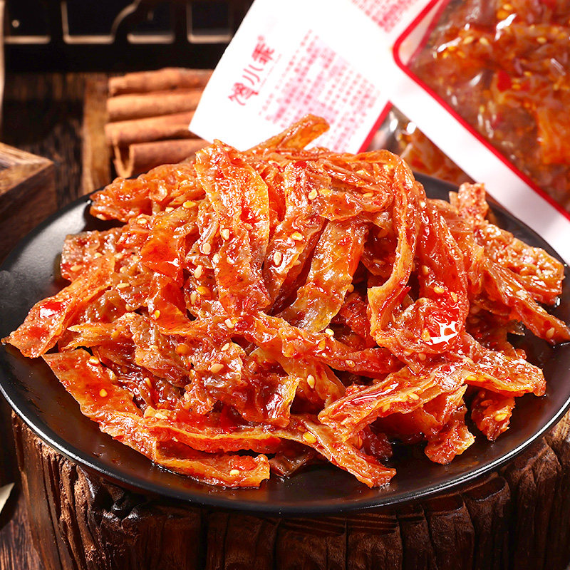 馋小乖长沙特产魔芋干辣味零食街头风味小吃素毛肚辣条魔芋丝食品